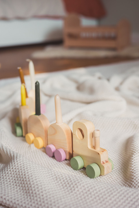 Wooden Alphabet Train